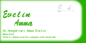 evelin amma business card